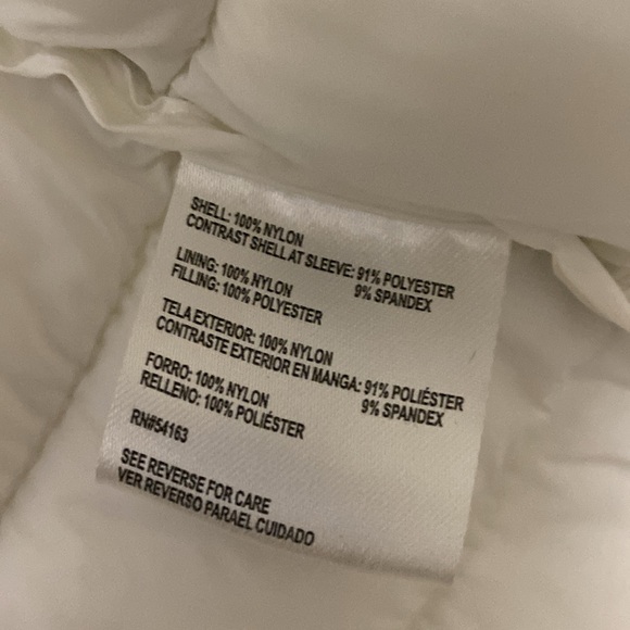 Tommy Hilfiger Lightweight Hooded Puffer Jacket White and Blue Women’s Small - Picture 9 of 17